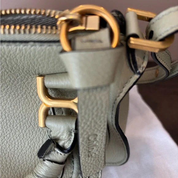 Chloe Mini Marcie Satchel Crossbody Faded Green - Picture 9 of 11